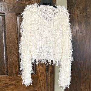 Altar'd State Cream Textured Sweater